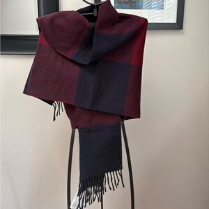 Coach Plaid Oversized Scarf/Wrap never worn with tags!